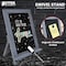 Better Office Products Framed Tabletop Chalkboard Sign, 9.5in. x 14in. Rustic Wood Frame, W/1 White Chalk Marker, Gray Wash 00802 - alternate 5